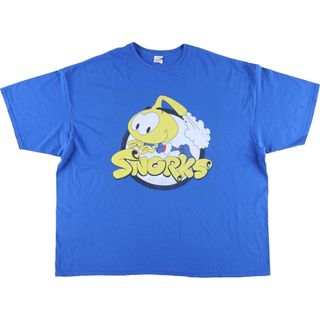 古着 ビッグサイズ DELTA PRO WEIGHT SNORKS スノークス キャラクタープリントTシャツ メンズXXXL /eaa387371(Tシャツ/カットソー(半袖/袖なし))