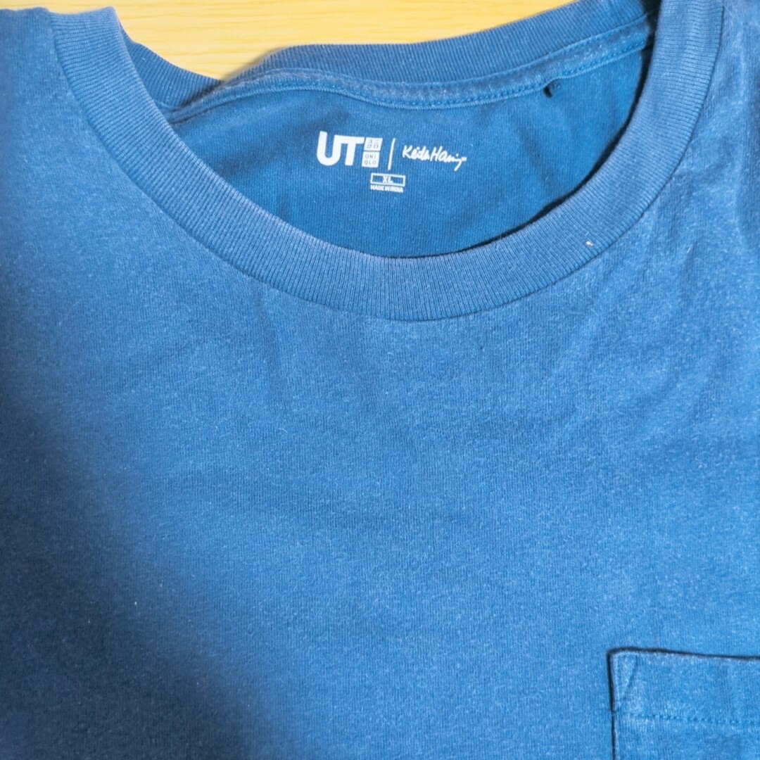 ユニクロ　キース・ヘリング UT　XL　ネイビー メンズのトップス(Tシャツ/カットソー(半袖/袖なし))の商品写真