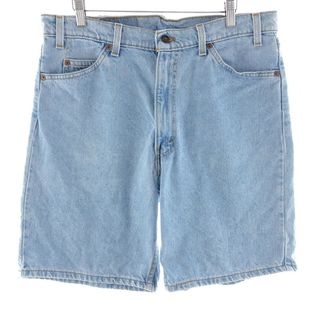 リーバイス(Levi's)の古着 90年代 リーバイス Levi's 550 RELAXED FIT デニムショーツ ショートパンツ USA製 メンズw35 ヴィンテージ /eaa390349(ショートパンツ)