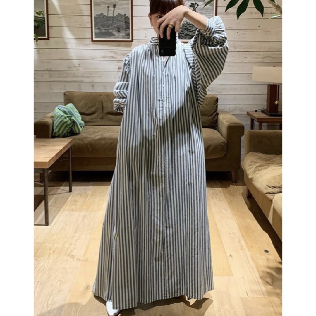 ronherman ロンハーマン ten カフタン グリーンストライプ 美品