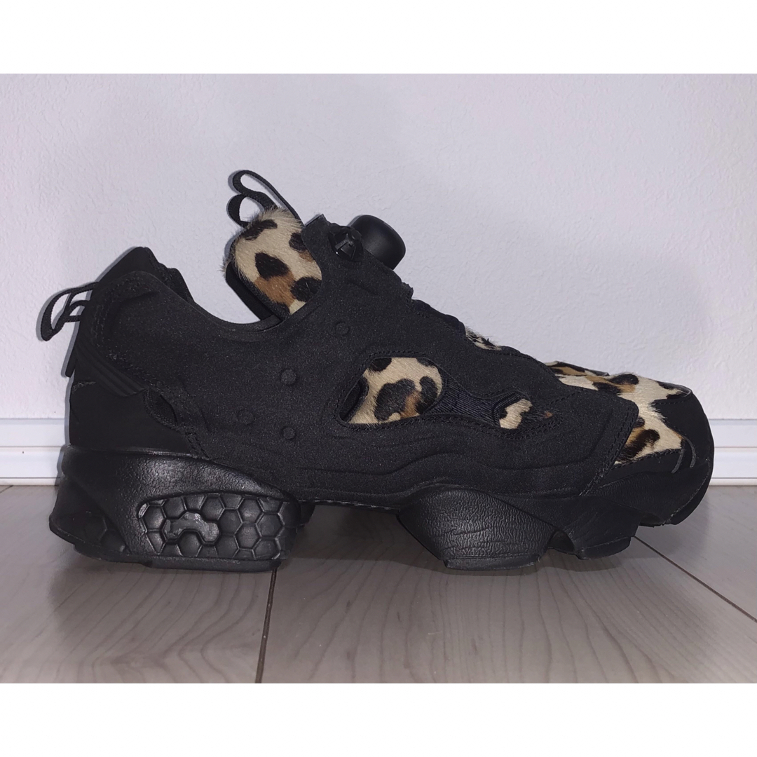 Reebok - 24.5cm 良品 REEBOK PUMP FURY OG ヒョウ柄 ハラコ 黒 Reebok - 24.5cm 良品 REEBOK PUMP FURY OG ヒョウ柄 ハラコ 黒