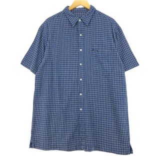 ラルフローレン(Ralph Lauren)の古着 90年代 ラルフローレン Ralph Lauren CHAPS チャップス 半袖 チェックシャツ メンズL ヴィンテージ /eaa447258(シャツ)