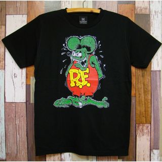 M/黒★新品 ラットフィンク【RAT FINK】RT★Tシャツ(Tシャツ/カットソー(半袖/袖なし))