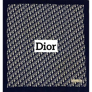 クリスチャンディオール(Christian Dior)の★Christian Dior★ スカーフ トロッター ネイビー ホワイト(バンダナ/スカーフ)