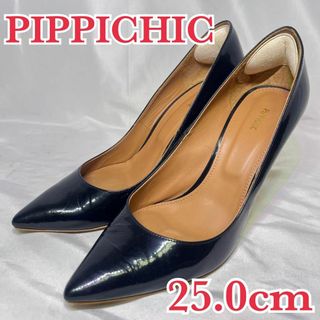 美品 PIPPICHIC パンプス ポインテッドトゥ ハイヒール エナメル(ハイヒール/パンプス)