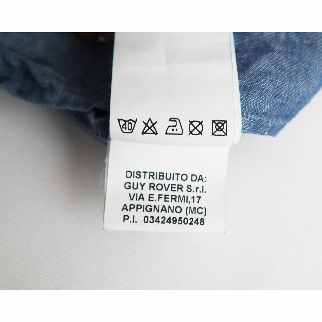 GUY ROVER(ギローバー)のGUY ROVER ギローバー　イタリア製 コットンリネン オープンカラーシャツ メンズのトップス(シャツ)の商品写真