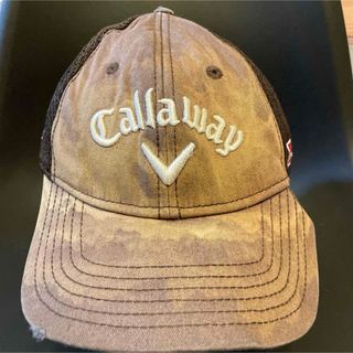 Callaway - 『US古着』Callaway 帽子 メッシュキャップ　ヴィンテージ加工　ブラウン