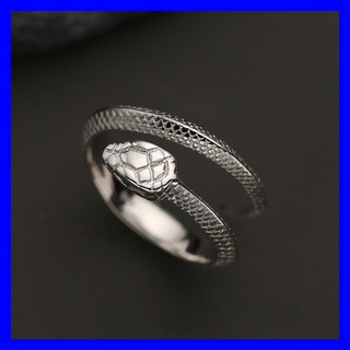 リング 蛇 指輪 フリーサイズ ヘビ メンズ シルバー ユニセックス 新作 人気(リング(指輪))