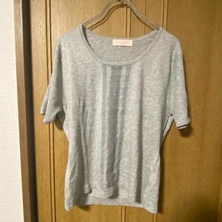 ローラアシュレイ(LAURA ASHLEY)のLAURA ASHLEY ローラ・アシュレイ カットソー トップス　絹55%(Tシャツ(半袖/袖なし))