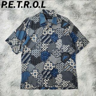 RRL - P.E.T.R.O.L 総柄 ペイズリー柄 和柄 半袖シャツ アロハシャツ イン