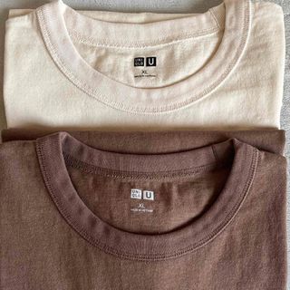 ユニクロ(UNIQLO)のUNIQLO  クルーネックTシャツ2枚セット(Tシャツ/カットソー(半袖/袖なし))