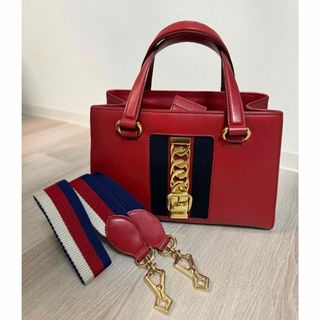 Gucci - グッチ　2wayバッグ　シルヴィ レッド