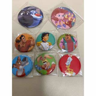 ディズニー(Disney)のディズニー　缶バッジ　8個　まとめ売り　美品(バッジ/ピンバッジ)