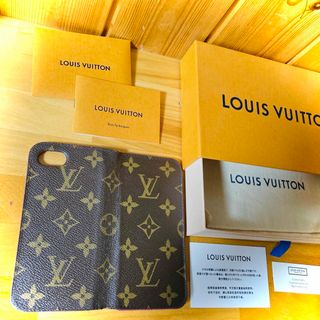 ルイヴィトン(LOUIS VUITTON)の【ルイヴィトン】手帳型　スマホケース　iphoneケース　フォリオ　ピンク(iPhoneケース)