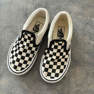 ヴァンズ(VANS)のVANS Slip-On バンズ チェック スリッポン キッズ 17.5cm(スリッポン)