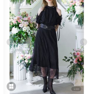 Riu 【新品】Halter neck cord lace dress(ロングワンピース/マキシワンピース)