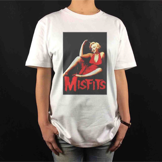新品 マリリン モンロー MISFITS セクシー ハードコアパンク Tシャツ(Tシャツ/カットソー(半袖/袖なし))