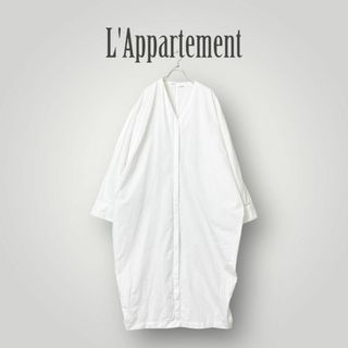 アパルトモンドゥーズィエムクラス(L'Appartement DEUXIEME CLASSE)の[美品] アパルトモン/ Hello Bonjour 22ss シャツワンピース(ロングワンピース/マキシワンピース)