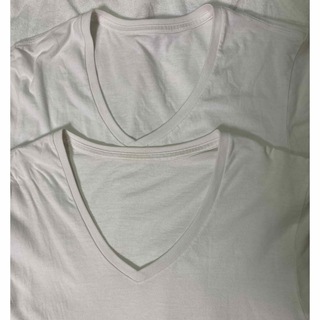 MUJI (無印良品) - 無印良品 半袖 Tシャツ Vネック M MEN'S 2枚 中古品