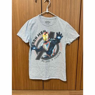 US 古着　Sサイズ　アイアンマン　マーベル　グレー　アメカジ　アメリカで購入(Tシャツ/カットソー(半袖/袖なし))