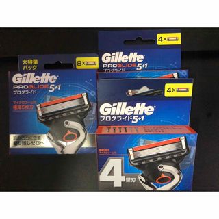 ジレット(Gillette)のGillette「プログライドマニュアル替刃8B×1個  4B×2」新品未開封(カミソリ)