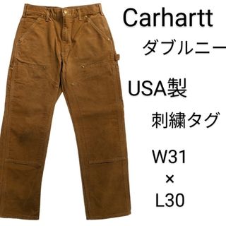 カーハート(carhartt)のCarhartt　ダブルニーパンツ　USA製　ダック　ペインター　ワーク　w31(ワークパンツ/カーゴパンツ)