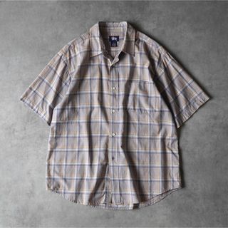 ステューシー(STUSSY)の90s OLD STUSSY チェックシャツ 半袖シャツ パープル(シャツ)