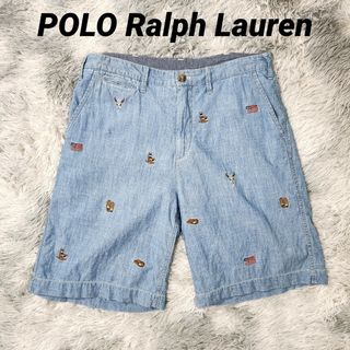 ポロラルフローレン(POLO RALPH LAUREN)のPOLO Ralph Lauren シャンブレー ハーフパンツ  デニム ショー(ショートパンツ)