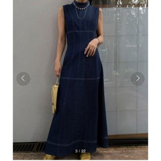 アメリヴィンテージ(Ameri VINTAGE)のTORSO LIKE DENIM DRESS(ロングワンピース/マキシワンピース)