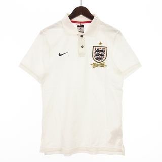 ナイキ(NIKE)のナイキ ポロシャツ 半袖 イングランド代表 150周年 白  M サッカーウェア(ウエア)