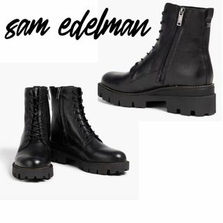 SAM EDELMAN Garret ブーツ ブラック サイドジップ 28cm(ブーツ)