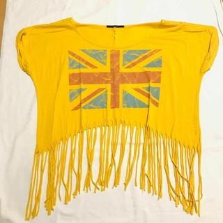 kastane イエロー イギリス 国旗 Tシャツ(Tシャツ(半袖/袖なし))