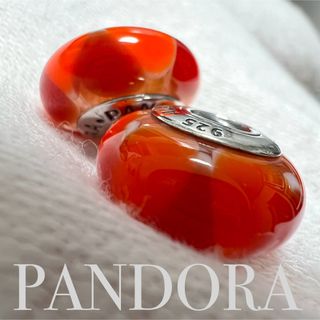 パンドラ(PANDORA)のパンドラCaptivating Orange Red ムラノチャーム(チャーム)