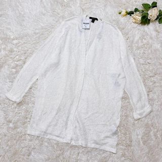 フォーエバートゥエンティーワン(FOREVER 21)のFOREVER／フォーエバートゥエンティワン（XL）透かし編みニットカーディガン(カーディガン)