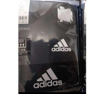 アディダス(adidas)の2枚　170サイズ　adidas　アディダス　黒　Tシャツ(Tシャツ/カットソー(半袖/袖なし))