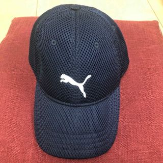 PUMA トレーニング メッシュ キャップJRネイビー　サイズ 54-57センチ