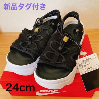 ナイキ(NIKE)の【新品タグ付き】 ナイキ エアマックスココ サンダル ブラック ホワイト 24(サンダル)