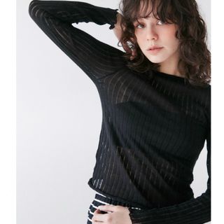 デミルクスビームス(Demi-Luxe BEAMS)のmoose's icy rib knit(カットソー(長袖/七分))