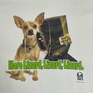 【90s】タコベル 企業Tシャツ 美品ヴィンテージTシャツ　ＸＬ ホワイト(Tシャツ/カットソー(半袖/袖なし))