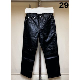 マルタンマルジェラ(Maison Martin Margiela)の新品 29 22aw OUR LEGACY フェイクレザーパンツ 6302(デニム/ジーンズ)