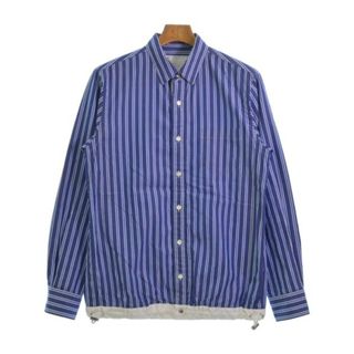 サカイ(sacai)のsacai サカイ カジュアルシャツ 1(S位) 青x白(ストライプ) 【古着】【中古】(シャツ)