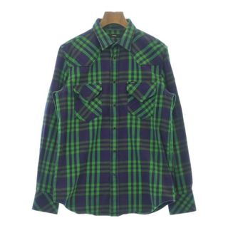 ディーゼル(DIESEL)のDIESEL ディーゼル カジュアルシャツ S 紫x緑(チェック) 【古着】【中古】(シャツ)