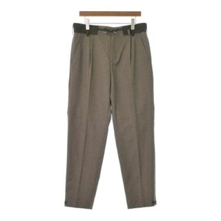 サカイ(sacai)のsacai サカイ パンツ（その他） 3(L位) 茶系xカーキ(千鳥格子) 【古着】【中古】(その他)