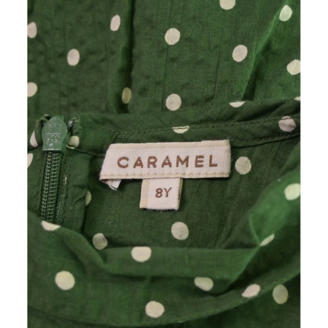CARAMEL キャラメル ワンピース(その他) 8 緑xアイボリー(ドット) 【古着】【中古】 CARAMEL キャラメル ワンピース(その他) 8 緑xアイボリー(ドット) 【古着】【中古】
