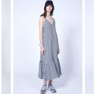 BEAUTY&YOUTH UNITED ARROWS - ビューティー アンド ユース ギンガムチェックキャミソールワンピース  S