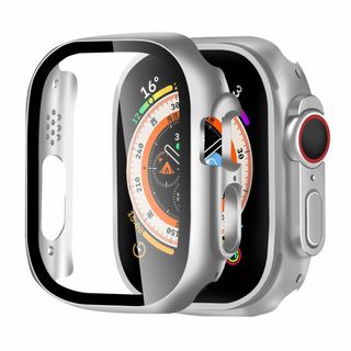 サイズ:49mm_色:シルバー2枚BELIYO Apple Watch ケー(その他)