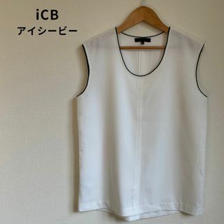 ICB - iCB アイシービー ノースリーブ ブラウス 大人 きれいめトップス オンワード