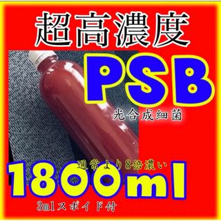 ☀️限定品　超‘高濃度  光合成細菌PSB種菌　1800ml スポイド付(アクアリウム)