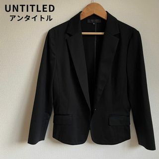 美品★UNTITLED アンタイトル テーラードジャケット ブラック ワールド