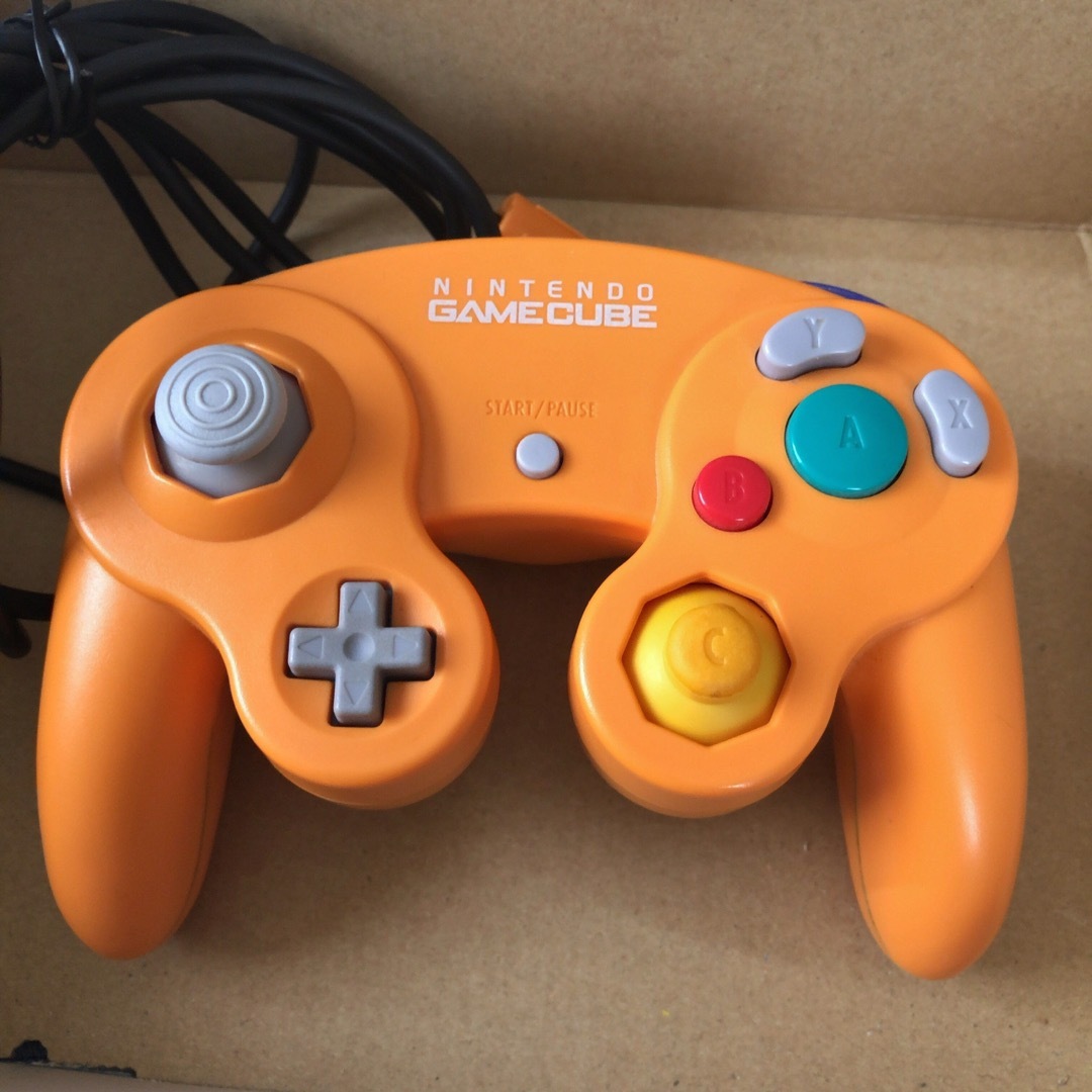 ゲームキューブ GC コントローラー オレンジ バイオレットクリア ゲームキューブ GC コントローラー オレンジ バイオレットクリア